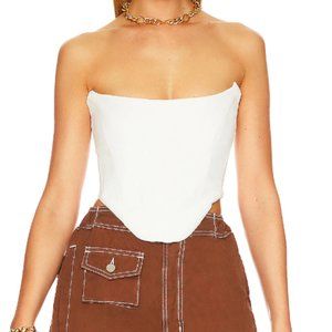 Bardot Marine Marnie Corset Bustier - NWT - Orchard White - Size 4 Small
